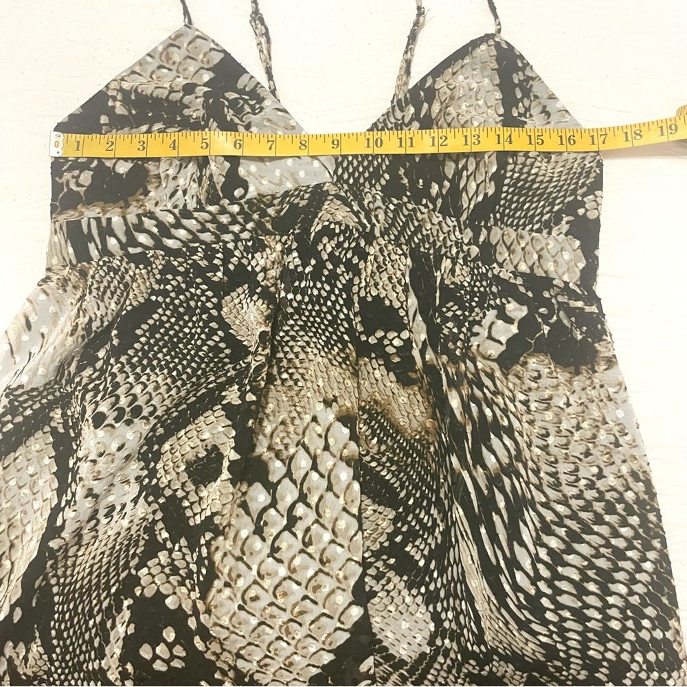 Zara Women’s Snakeskin Print Fit & Flare Mini Dress - Picture 11 of 11